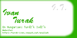 ivan turak business card